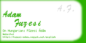 adam fuzesi business card